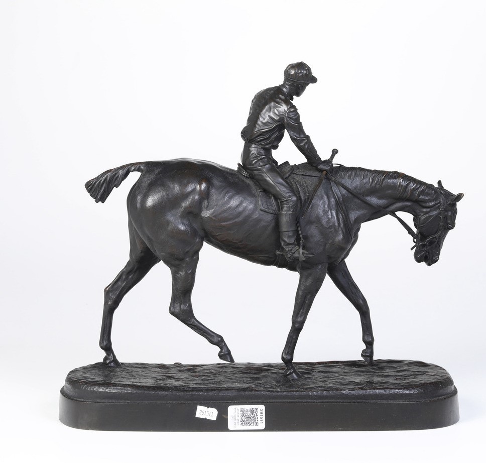 Modello di Eugeni Alexandrovich Lanceray (1848-1886) Fantino a Cavallo