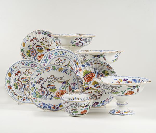 Parte di servizio. Inghilterra, Staffordshire, Manifattura di Davenport, XIX secolo.