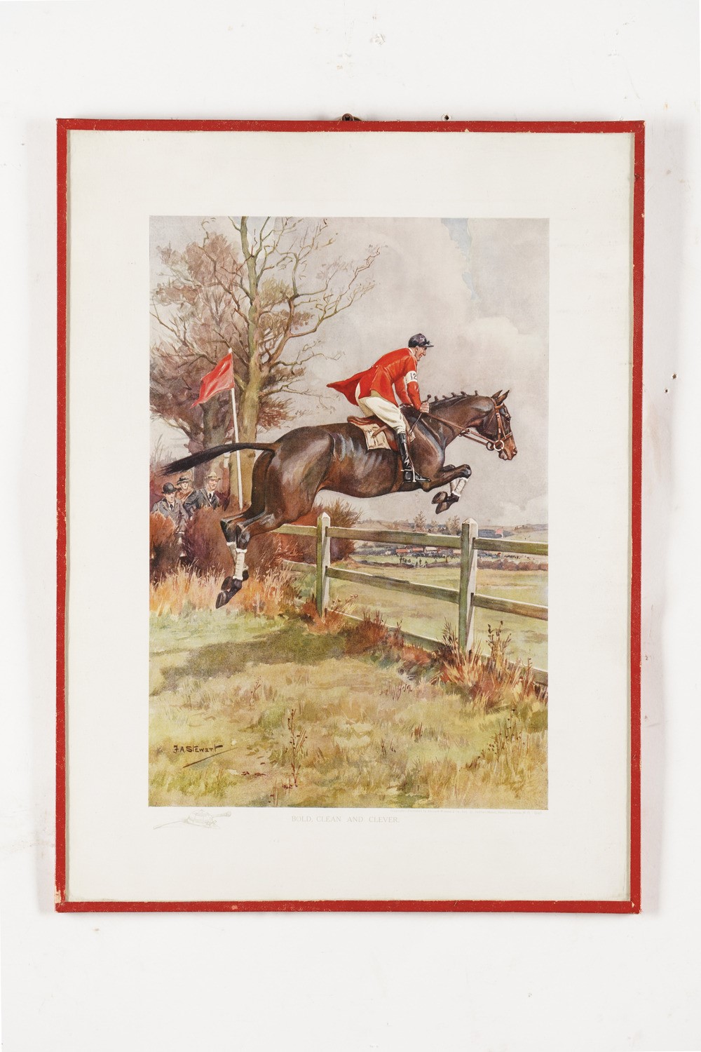 Coppia di Stampe con Fantini a Cavallo a Colori