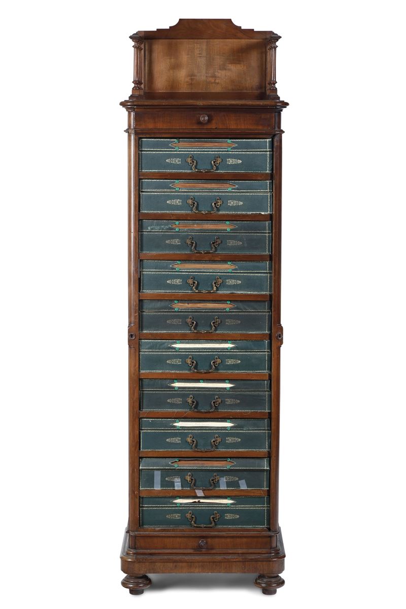 Cassettiera da ufficio, inizio XX secolo  - Auction Antique - Cambi Casa d'Aste