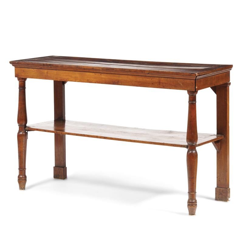 Tavolino in legno con ripiano, XIX secolo  - Asta Antiquariato  - Cambi Casa d'Aste