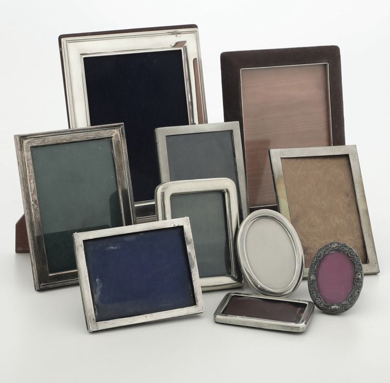 Lotto di cornici in argento  - Asta Argenti - Cambi Casa d'Aste