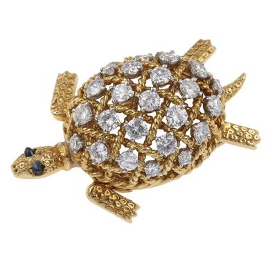 Cartier, Spilla “tartaruga” con diamanti