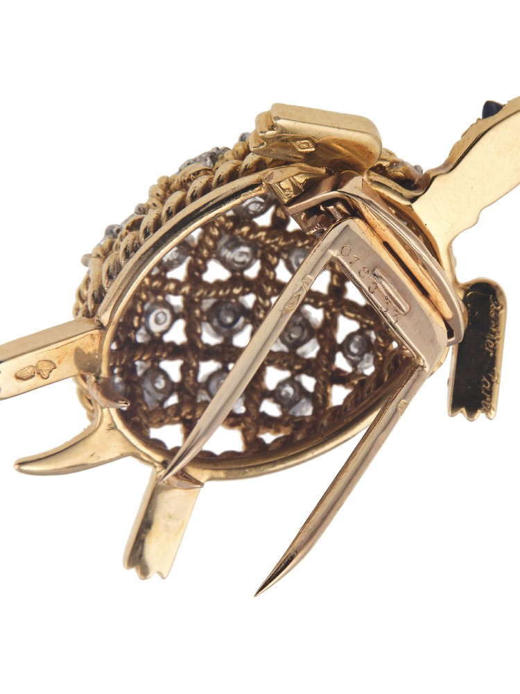 Cartier, Spilla “tartaruga” con diamanti