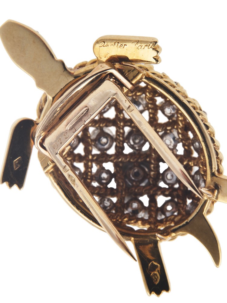 Cartier, Spilla “tartaruga” con diamanti