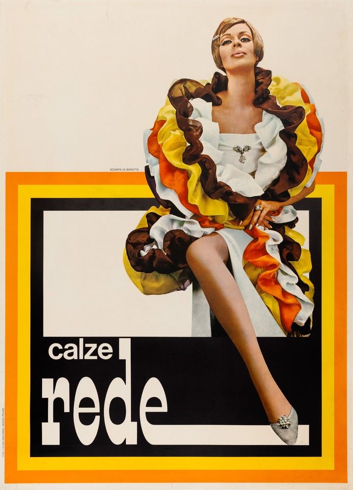 Gianni Venturino : Calze Rede  - Auction POP Culture and Vintage Posters - Cambi Casa d'Aste