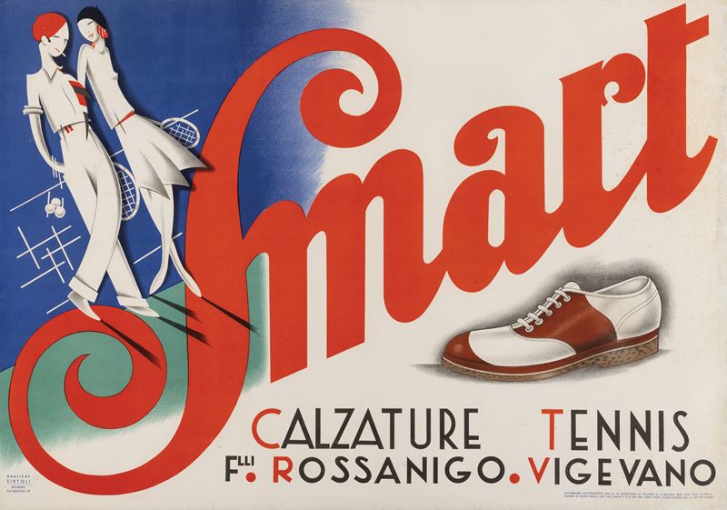 Anonimo : Smart - Calzature Tennis  - Auction Vintage Posters - Cambi Casa d'Aste