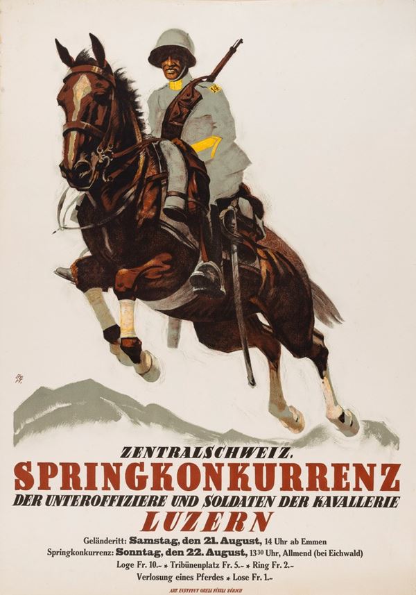 Artista non identificato - Nationaler Concours Hippique - Springkonkurrenz, 1927.
