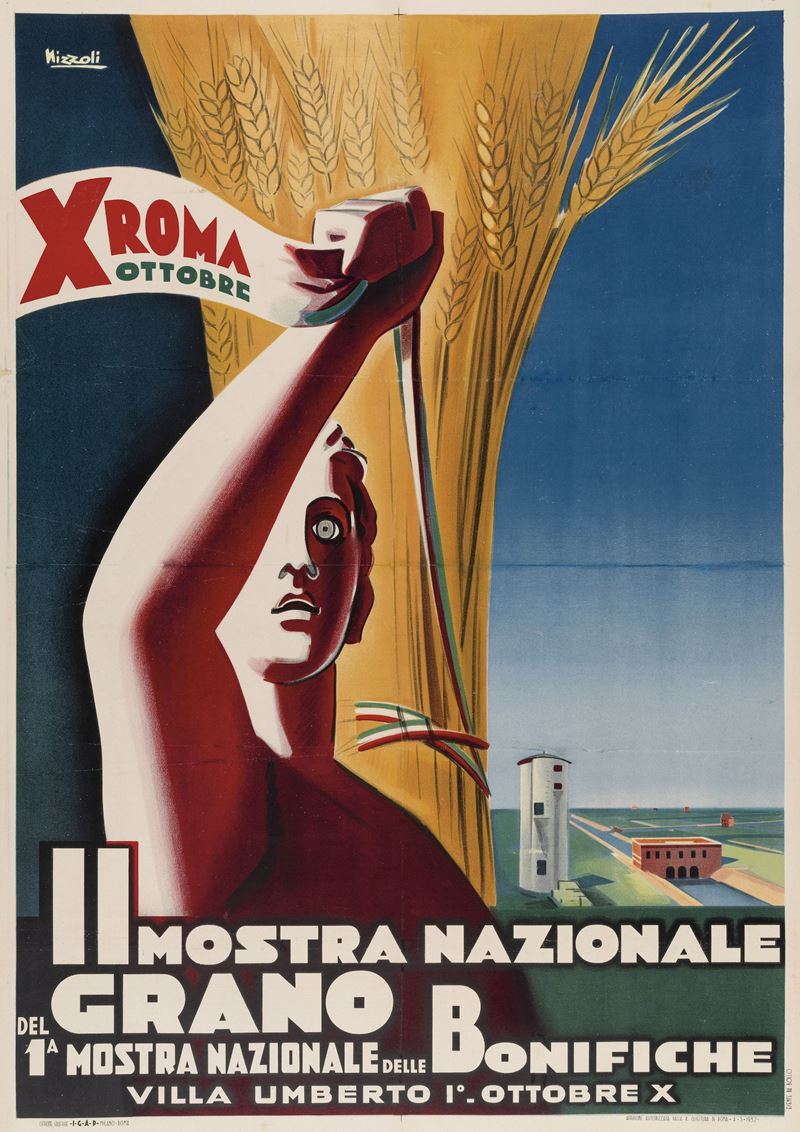 Marcello Nizzoli : II Mostra Nazionale del Grano - Roma  - Auction Vintage Posters - Cambi Casa d'Aste