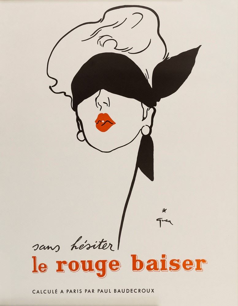 Gruau Ren&#232; : Le Rouge Baiser  - Auction POP Culture and Vintage Posters - Cambi Casa d'Aste