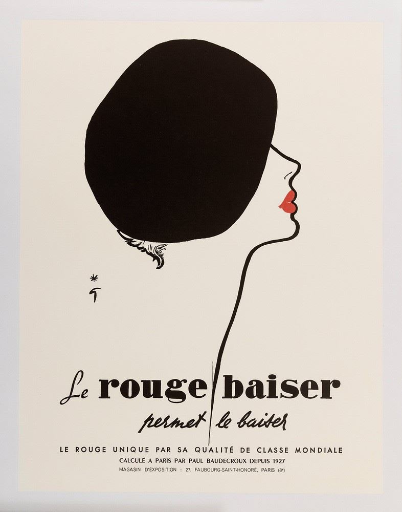 Gruau Ren&#232; : Le Rouge Baiser  - Auction POP Culture and Vintage Posters - Cambi Casa d'Aste