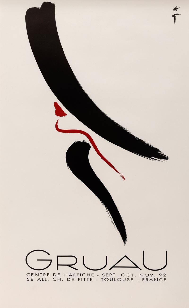 Gruau Renè : Gruau, exposition à Toulouse  - Auction POP Culture and Vintage Posters - Cambi Casa d'Aste