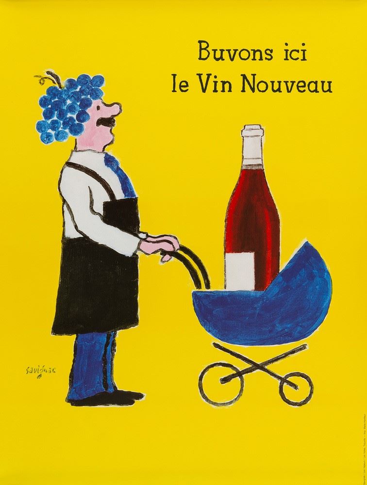 Raymond Savignac : Vin nouveau  - Auction POP Culture and Vintage Posters - Cambi Casa d'Aste