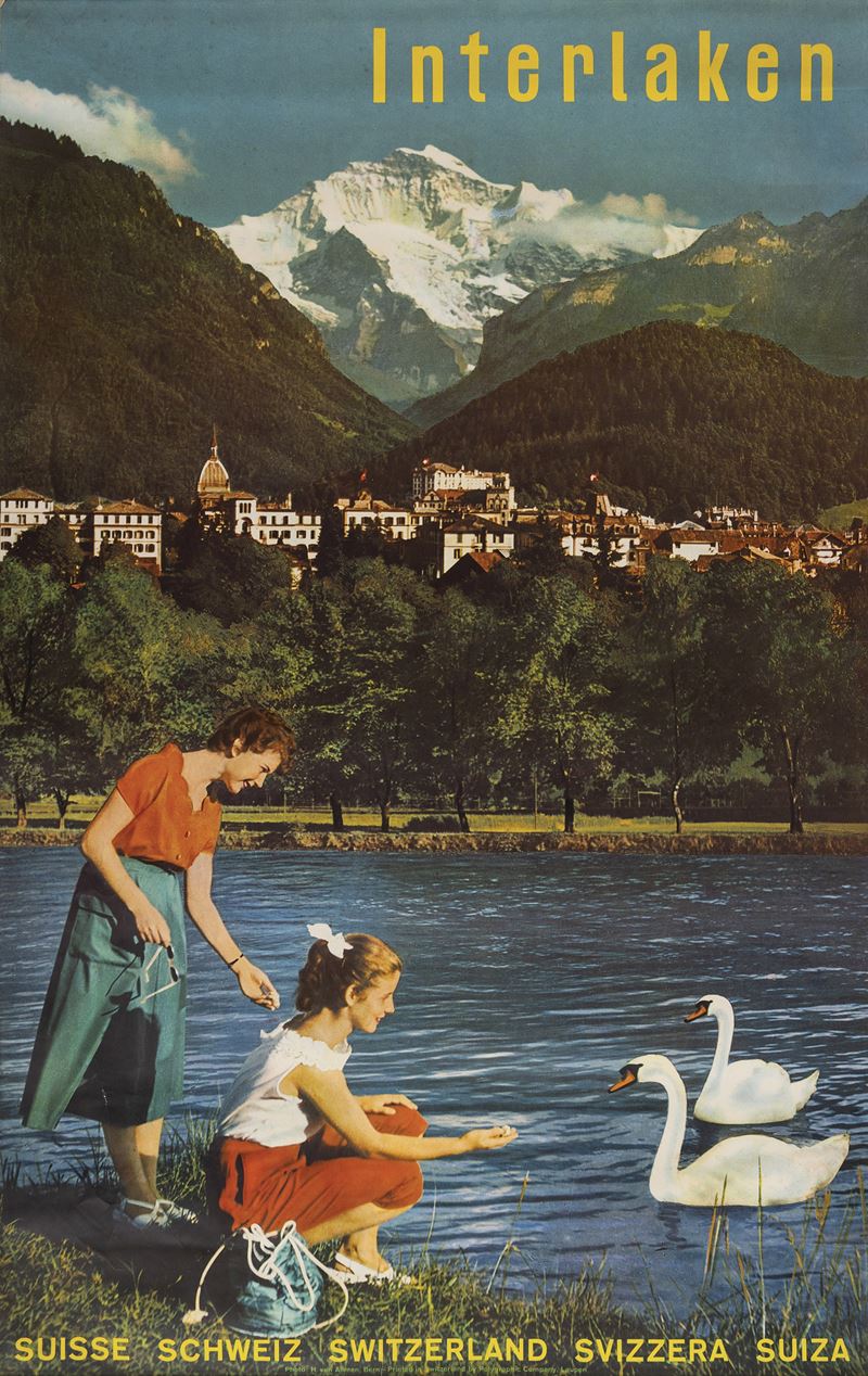 H. Von Allmen : Interlaken  - Auction Vintage Posters - Cambi Casa d'Aste