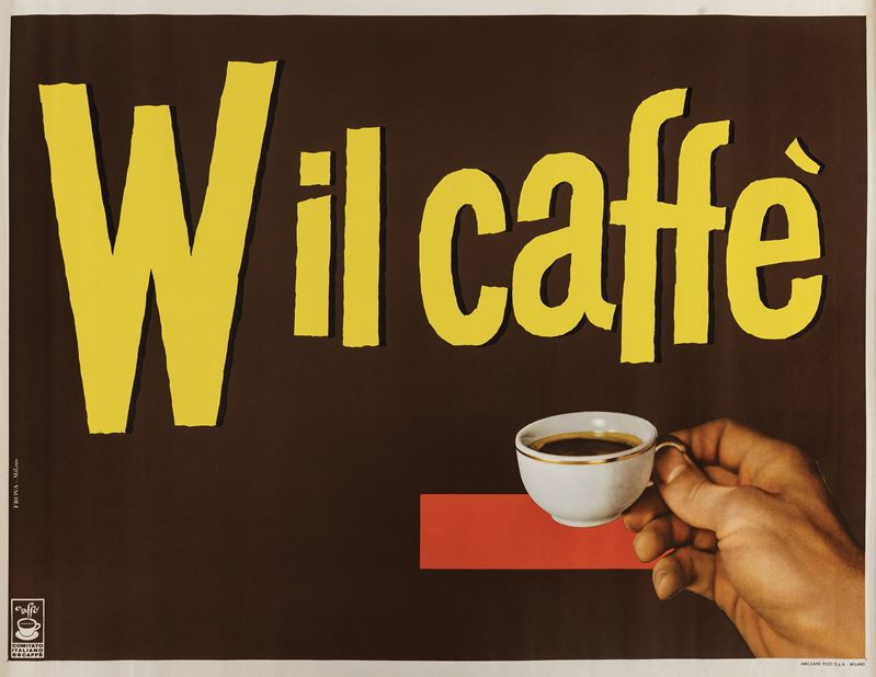 Frova : W il caffè  - Asta Manifesti d'Epoca - Cambi Casa d'Aste