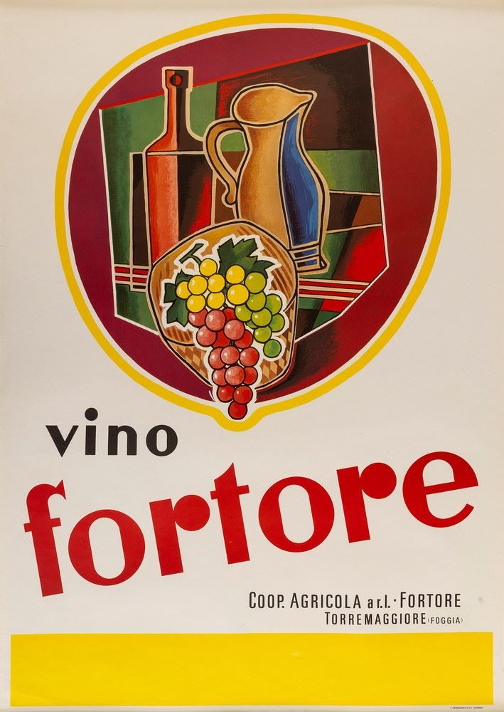 Silvano Campeggi : Vino Fortore  - Auction POP Culture and Vintage Posters - Cambi Casa d'Aste