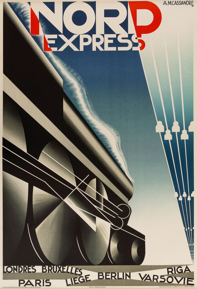 Cassandre & Masseali & Soubie - Nord Express 1927 - Exactitude 1932 - Chemin De Fer a Cremaillere...
