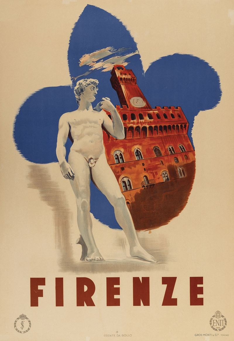 Anonimo : Firenze - ENIT  - Auction Vintage Posters - Cambi Casa d'Aste