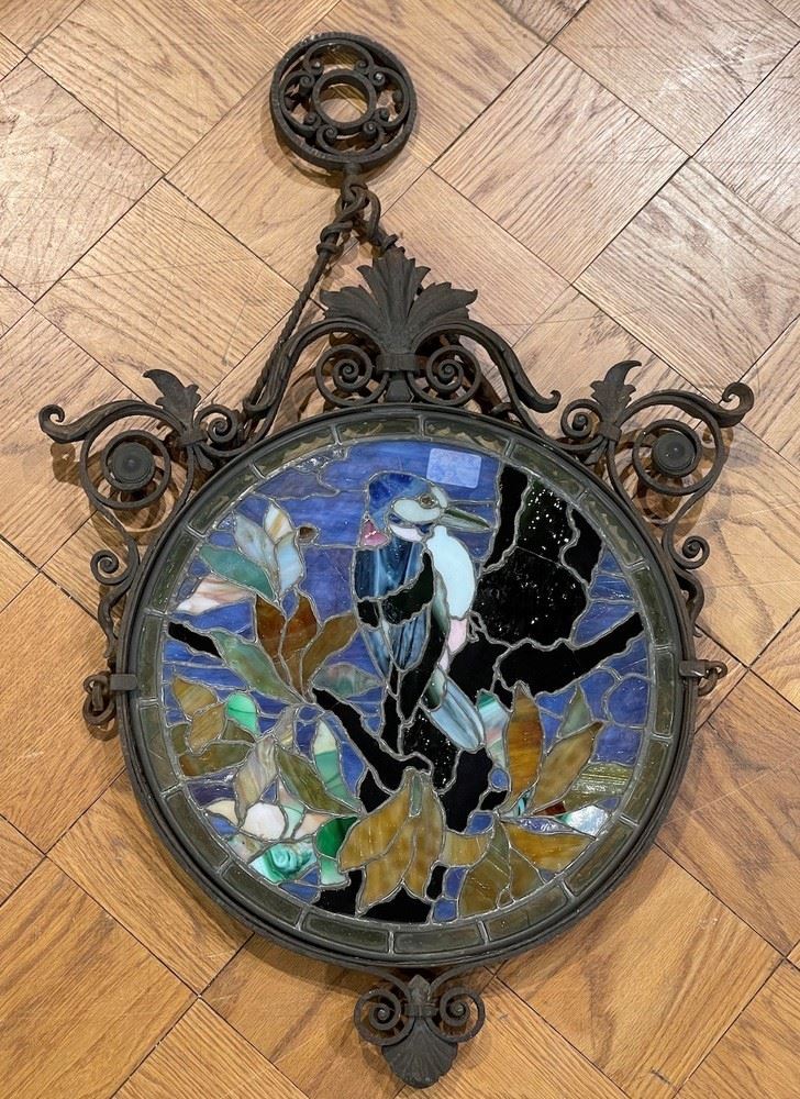 Tondo in vetri policromi. XX secolo  - Auction Antiques and paintings - Cambi Casa d'Aste