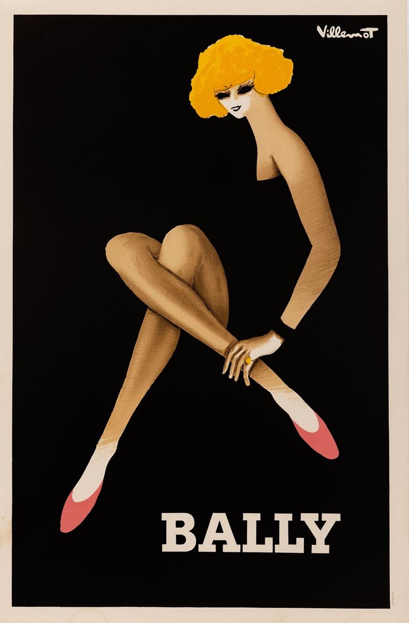 Bernard Villemont : Bally  - Auction POP Culture and Vintage Posters - Cambi Casa d'Aste