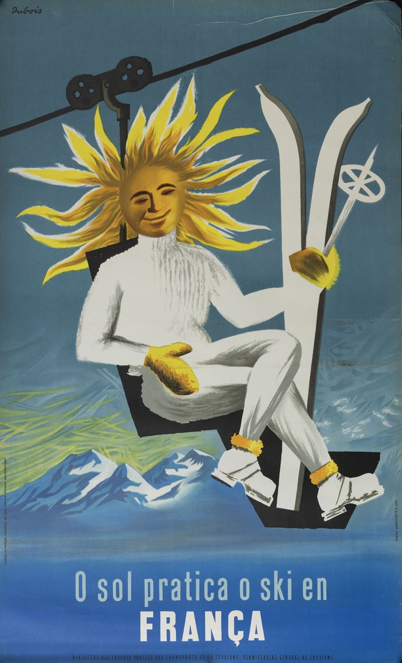 DuBois : Ski en France  - Auction Vintage Posters - Cambi Casa d'Aste
