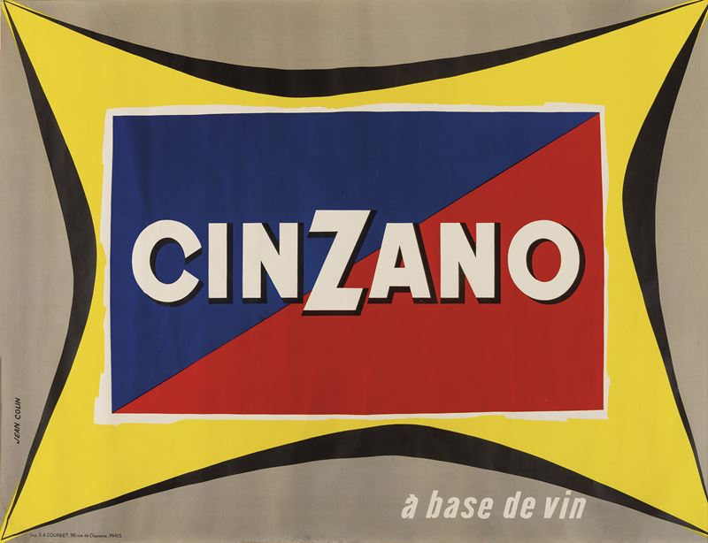 Jean Colin : Cinzano a base de vin  - Auction Vintage Posters - Cambi Casa d'Aste