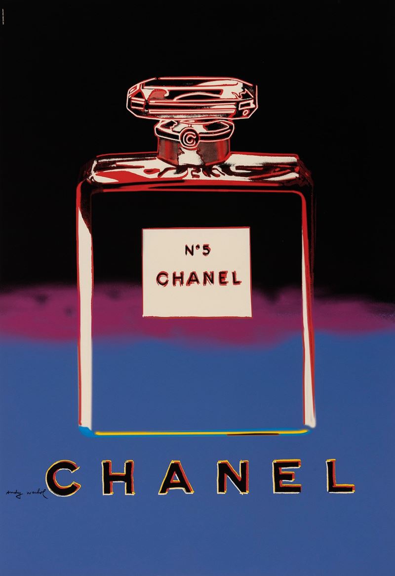 Andy Warhol : Chanel N.5  - Auction POP Culture and Vintage Posters - Cambi Casa d'Aste
