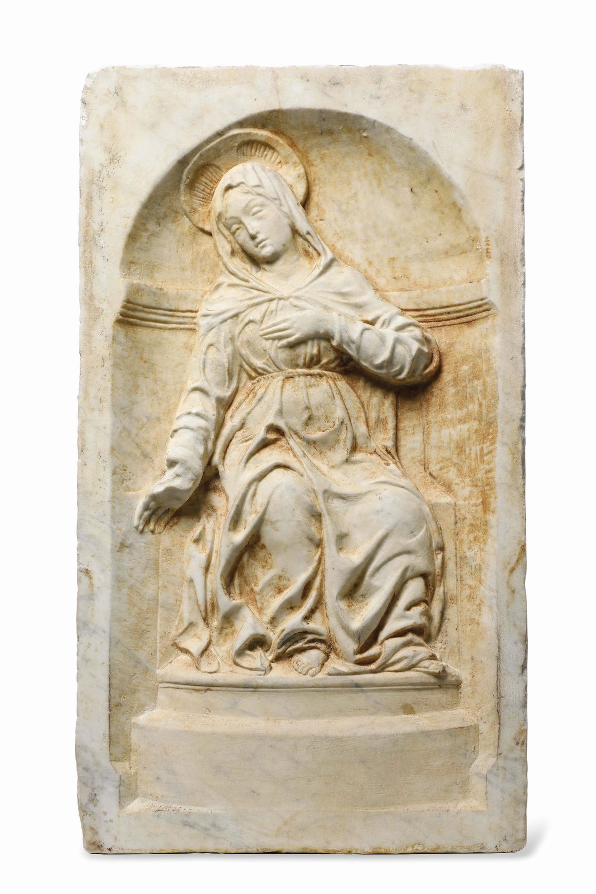 Ambito di Cristoforo o Antonio Mantegazza, Cristo deriso. Ecce Homo. Madonna Dolente, scultura in...