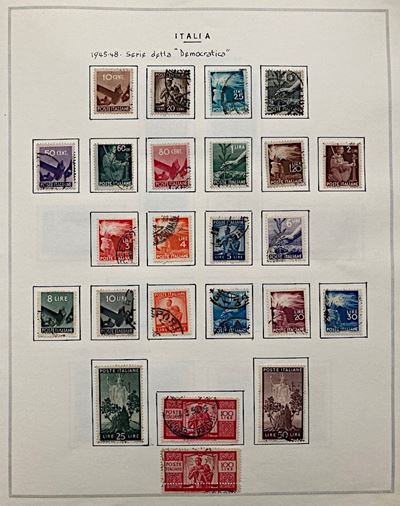 1945/1974, Repubblica Italiana, Collezione Usata