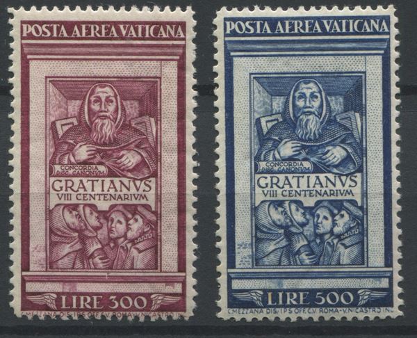 1951, Vaticano, Posta aerea serie “Graziano” (S.504)
