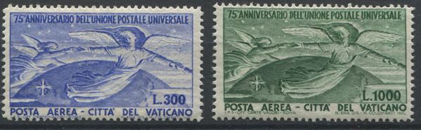 1949, Vaticano, Posta aerea, serie “75° anniversario dell’UPU” (S.503)
