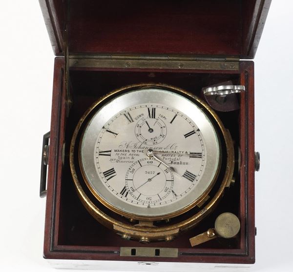Cronometro da marina, A Johannsen London. Inghilterra fine XIX secolo
