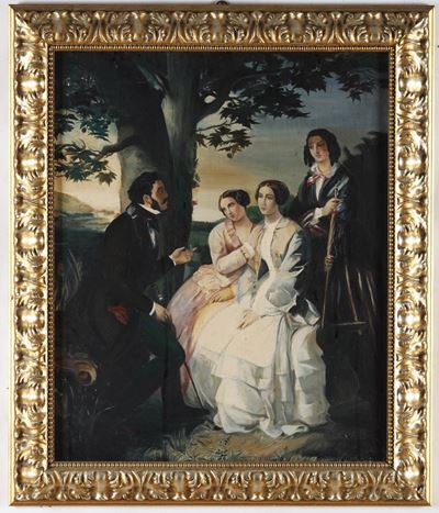 Anonimo del XX Secolo Scena Galante