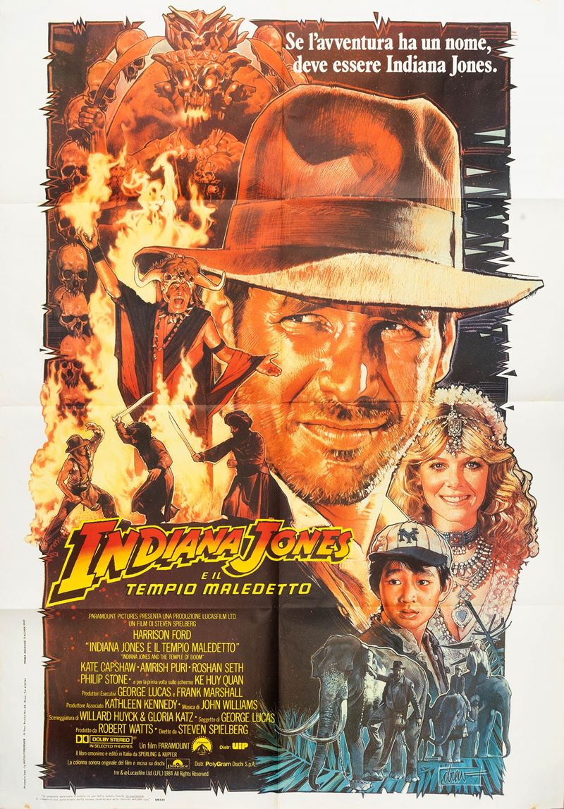 Artista non identificato : Indiana Jones e il Tempio Maledetto  - Asta POP Culture e Manifesti d'Epoca - Cambi Casa d'Aste