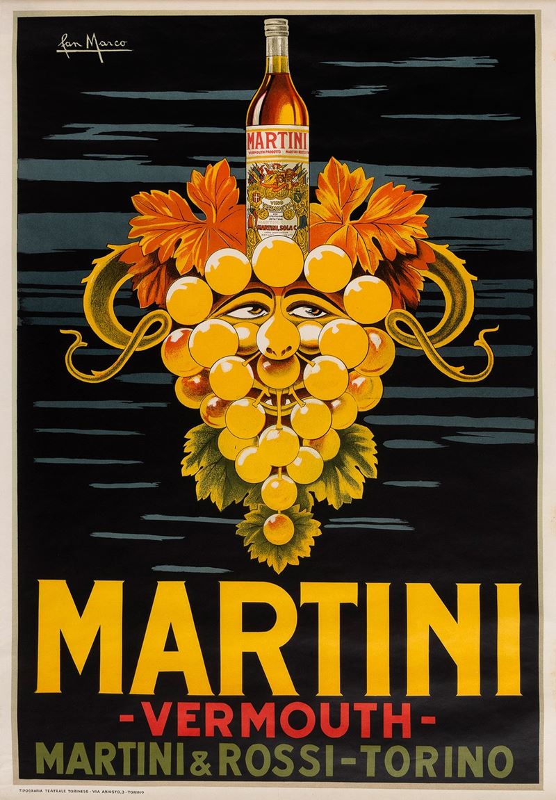 San Marco : Martini - Vermouth  - Auction POP Culture and Vintage Posters - Cambi Casa d'Aste