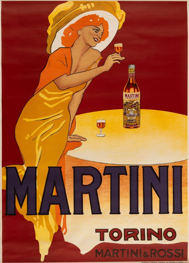 Anonimo : Martini & Rossi -  Vermouth Torino  - Auction POP Culture and Vintage Posters - Cambi Casa d'Aste