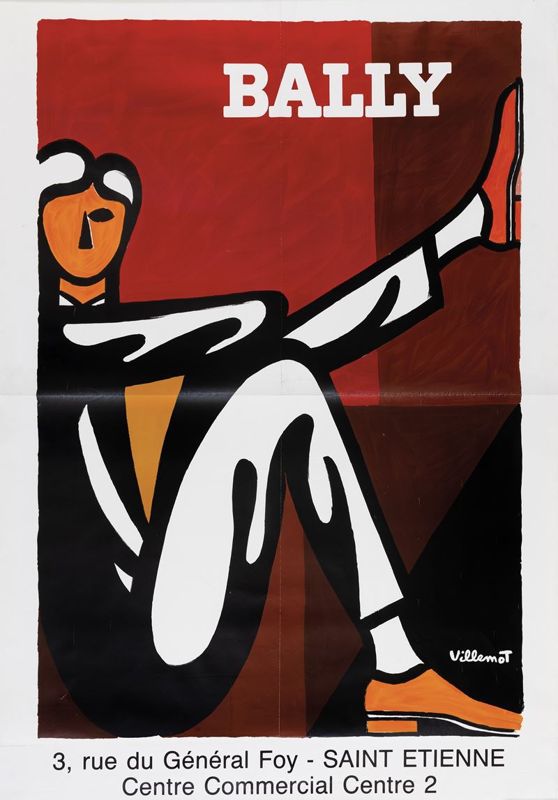 Bernard Villemot : Bally uomo  - Auction Vintage Posters - Cambi Casa d'Aste