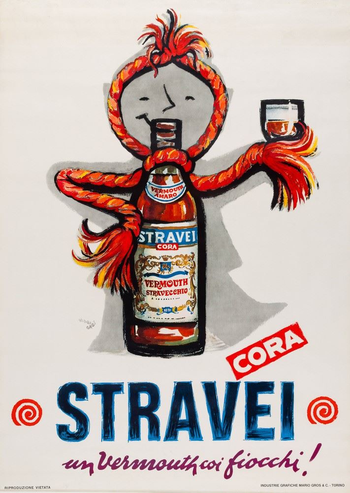 Mario Gros : Stravei  - Auction POP Culture and Vintage Posters - Cambi Casa d'Aste