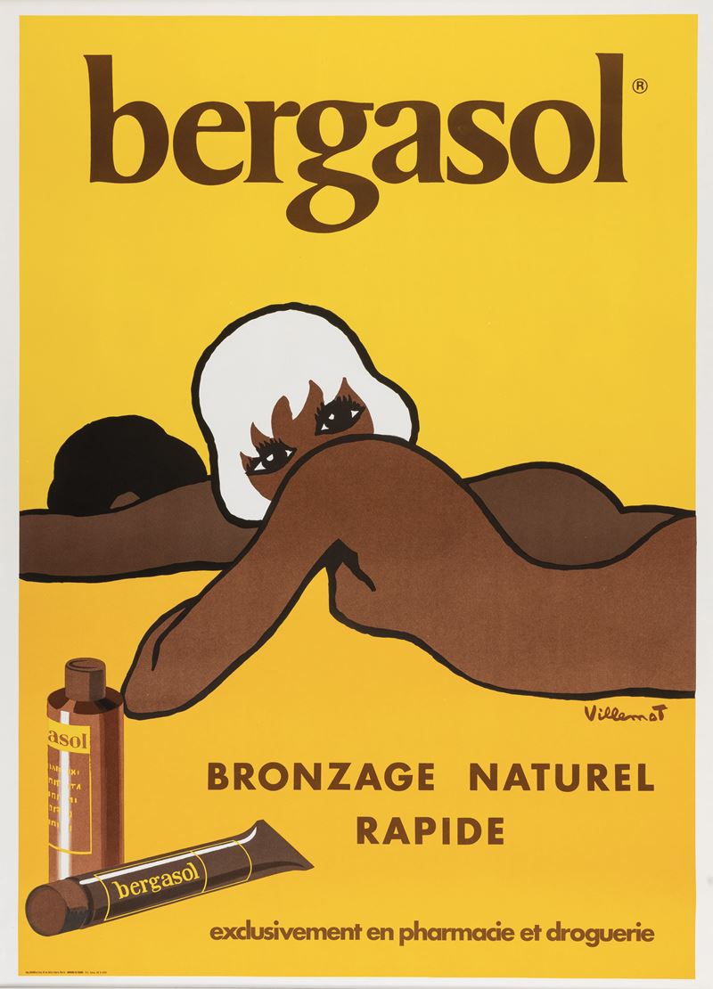 Bernard Villemot : Bergasol  - Auction Vintage Posters - Cambi Casa d'Aste