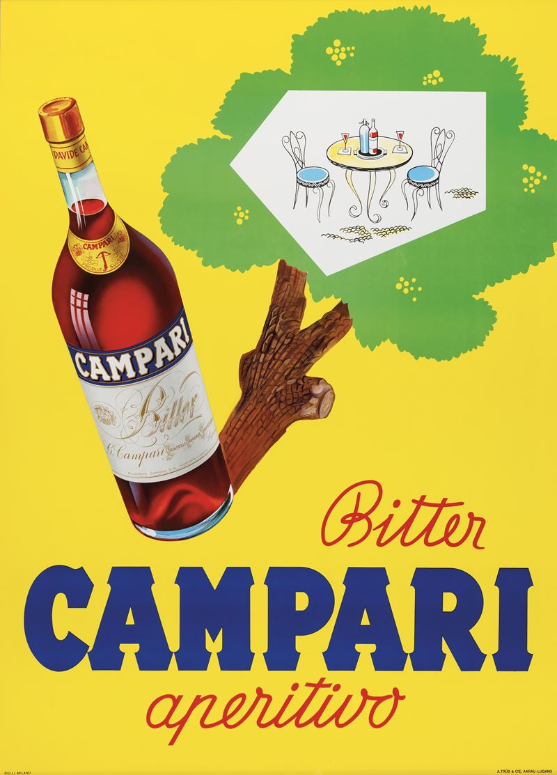 Rolli : Bitter Campari Aperitivo - Milano  - Auction Vintage Posters - Cambi Casa d'Aste