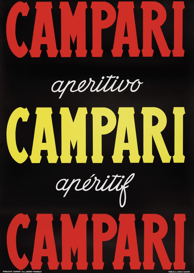 Anonimo : Apéritif Campari, Milano.  - Asta Manifesti d'Epoca - Cambi Casa d'Aste