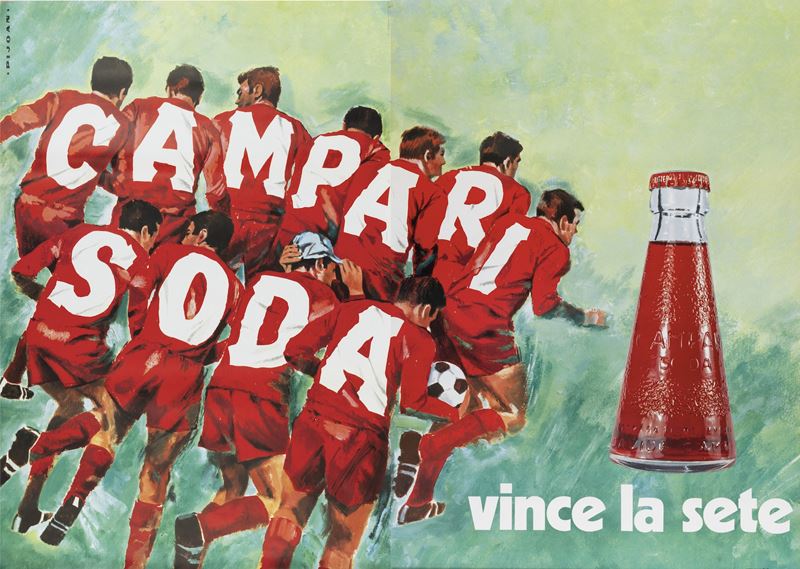 Pijoan : Campari Soda, vince la sete  - Auction Vintage Posters - Cambi Casa d'Aste