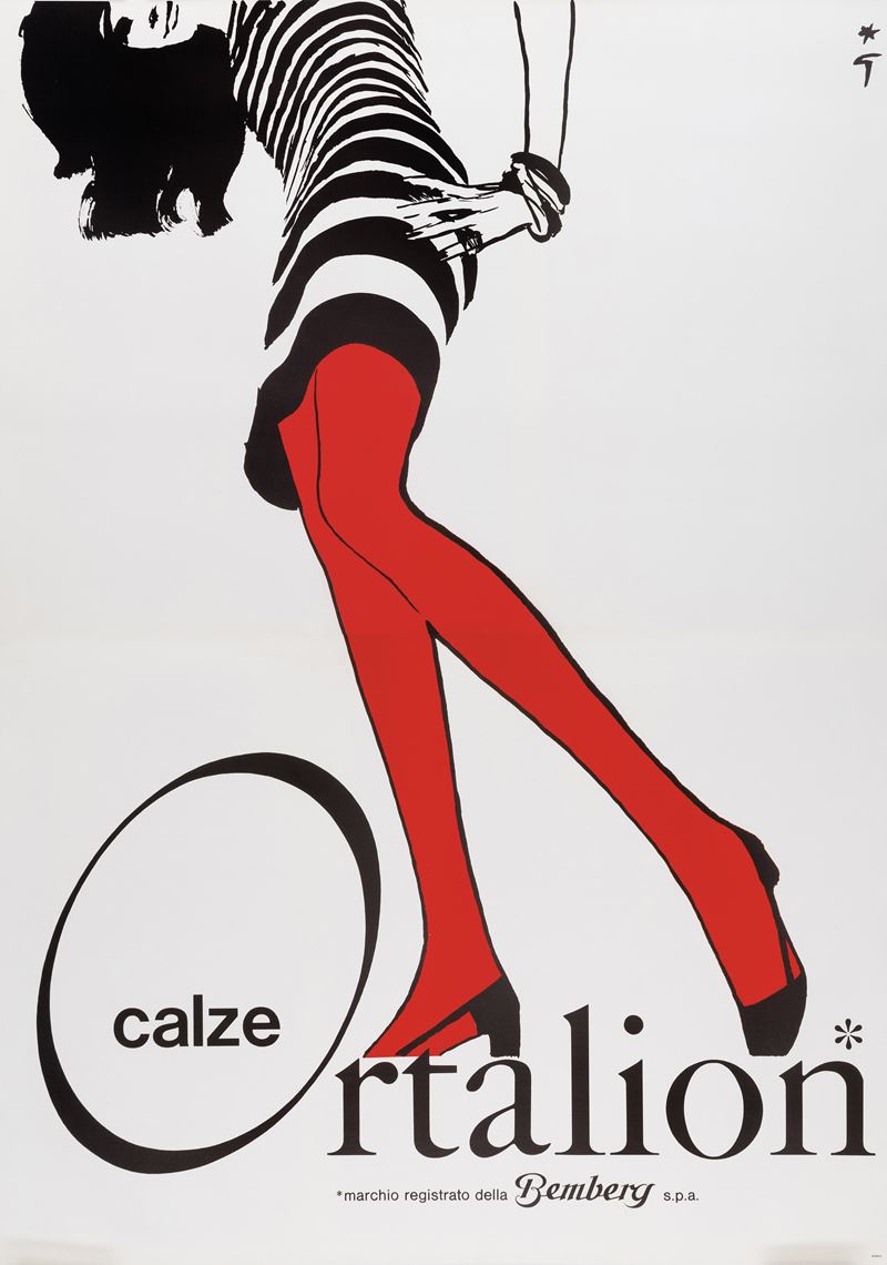 Gruau Ren&#232; : Calze Ortalion  - Auction Vintage Posters - Cambi Casa d'Aste