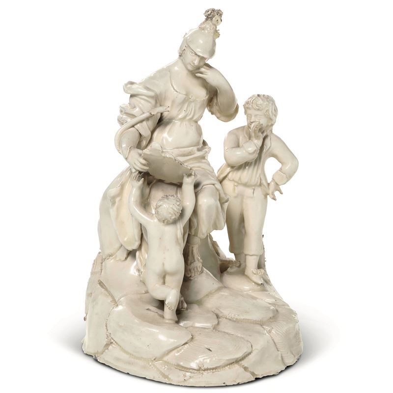 Gruppo Nove, Manifattura Antonibon - Parolin - Baroni, 1790-1810   - Auction Majolica, Porcelain and Venetian Figures of a Venetian Collector - Cambi Casa d'Aste