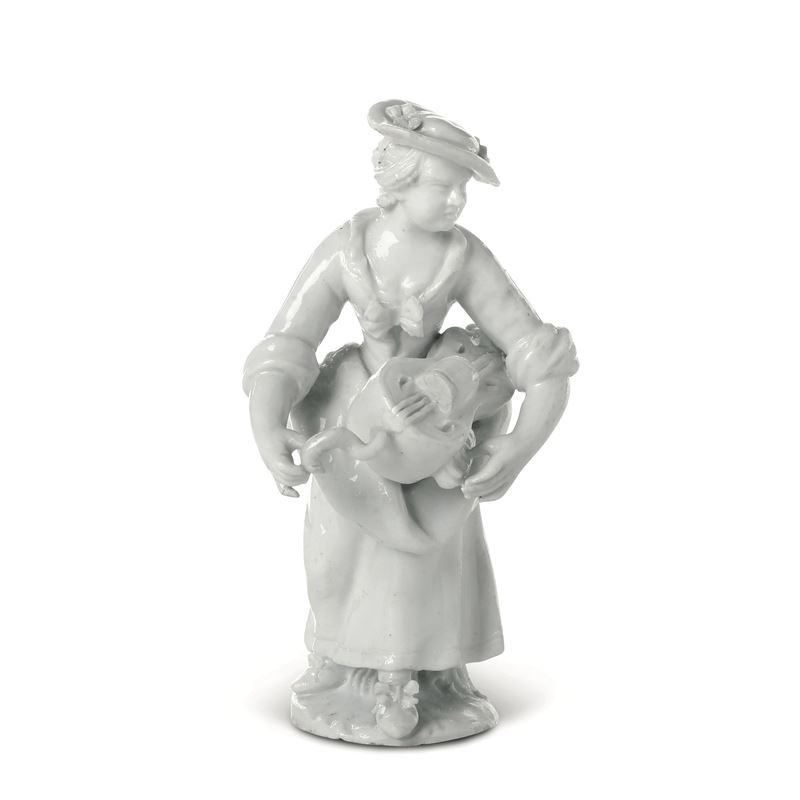 Figurina Nove, Manifattura Antonibon, 1762-1781   - Asta Maioliche, Porcellane e Figure Venete di un Collezionista Veneziano - Cambi Casa d'Aste