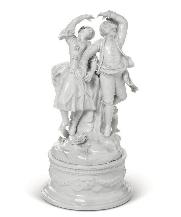 Gruppo con coppia danzante Nove, Manifattura Antonibon, gestione Parolin, 1781-1802 Modello di Domenico Bosello   