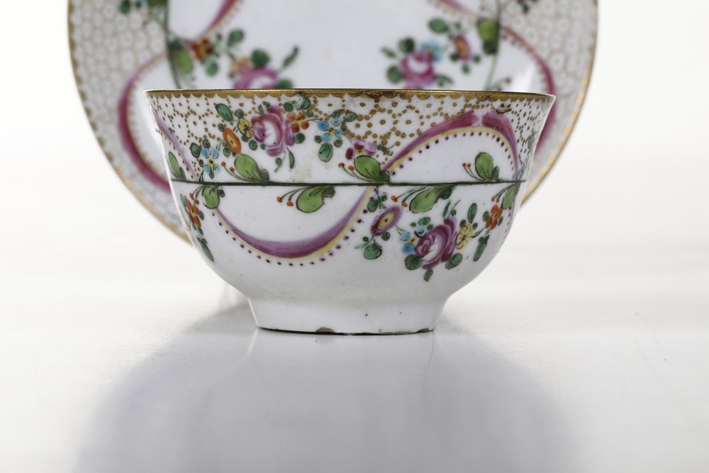 Tazza con Piattinonove, Manifattura Antonibon, Periodo Parolin, 1780-1790 Circa