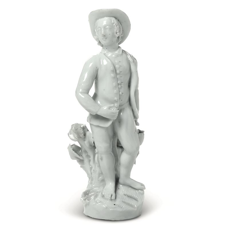 Rara figurina Ambito veneto, Este (?) o Basano  del Grappa, Manifattura Marinoni, 1778-1785   - Auction Majolica, Porcelain and Venetian Figures of a Venetian Collector - Cambi Casa d'Aste