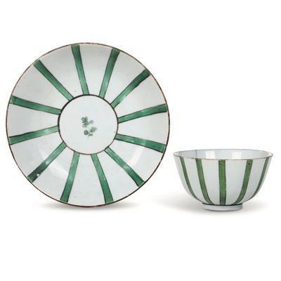 Tazza con Piattino.veneto, Probabilmente Venezia, Manifattura Cozzi, 1780 Circa.