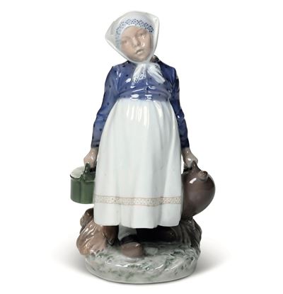 Figurina di Olandesina.danimarca, Manifattura Royal Copenaghen, 1969-1974.